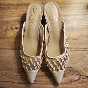 Sam Edelman Snyder Mules Eggshell Size 6